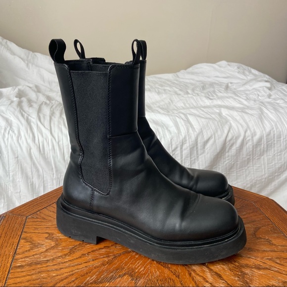 H&M Chunky Chelsea Platform Slip On Boots - Picture 2 of 6